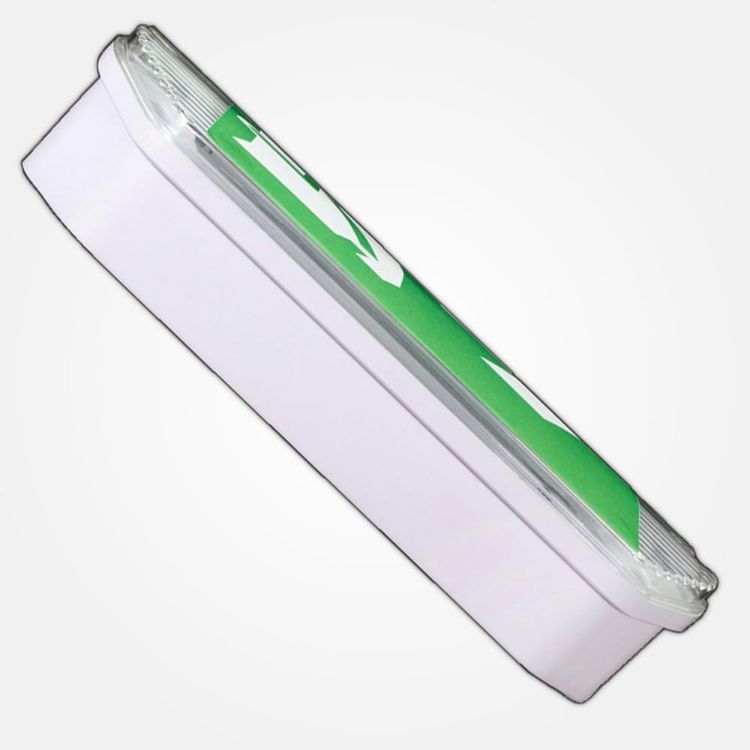 Picture of Emergency Wall Light 3W Maintained & Non-Maintained Compact Weather Resistent Emergency Bulkhead IP65 Rated Fire Safety Light Fitting Exit Legend Included [Energy Class A]