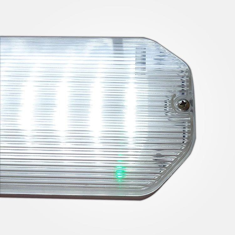 Picture of Emergency Wall Light 3W Maintained & Non-Maintained Compact Weather Resistent Emergency Bulkhead IP65 Rated Fire Safety Light Fitting Exit Legend Included [Energy Class A]