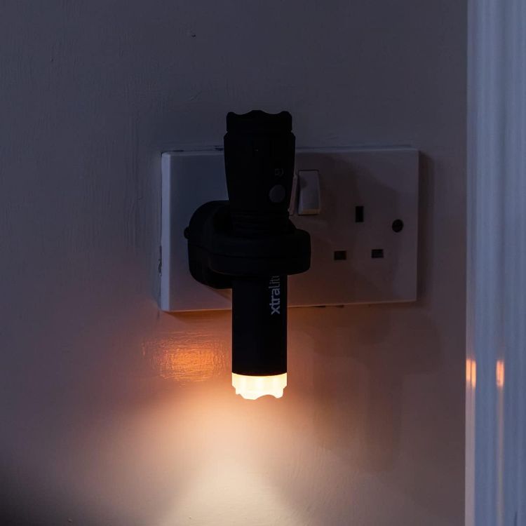 Picture of  NiteSafe 3-in-1 Rechargeable LED Torch  Night Light and Automatic Power Failure Light – Induction Charging  Weatherproof  80 Lumens – Energy Efficient for Home Camping and Emergencies [Energy Class A]