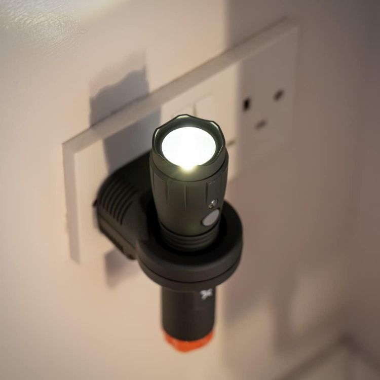 Picture of  NiteSafe 3-in-1 Rechargeable LED Torch  Night Light and Automatic Power Failure Light – Induction Charging  Weatherproof  80 Lumens – Energy Efficient for Home Camping and Emergencies [Energy Class A]