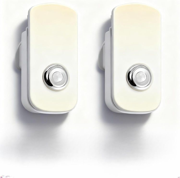 Picture of 2 Pack Night Light Plug in Wall,Motion Sensor Night Light with Warm & White Lgiht,2 in 1 Rechargeable Emergency Light for Hallway Side & Emergency Torch,4m Sensor Distance,20m Light Spread [Energy Class A]