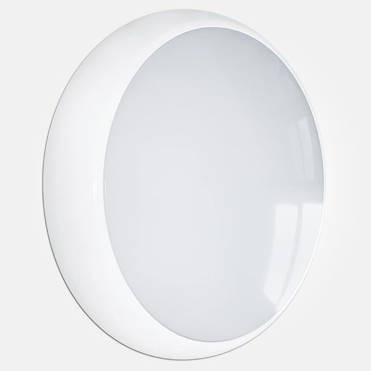 Picture of 18W LED Microwave Sensor Bulkhead Light IP65 White