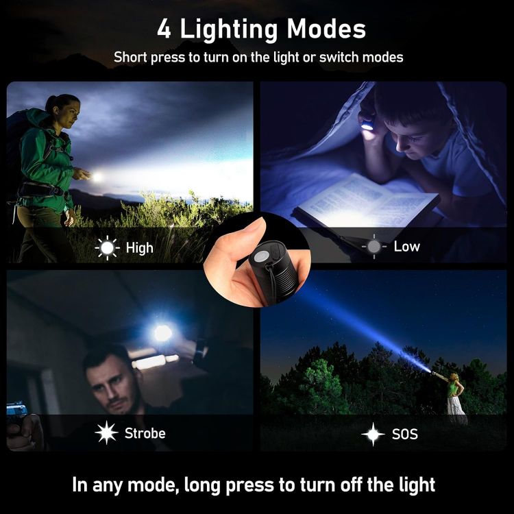 Picture of Blukar Rechargeable LED Torch 2000 Lumens Waterproof Flashlight