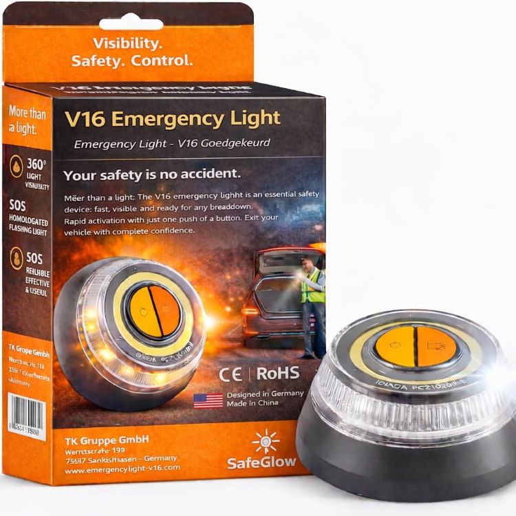 Picture of V16 Emergency Warning Light IDIADA Approved Car Breakdown Beacon
