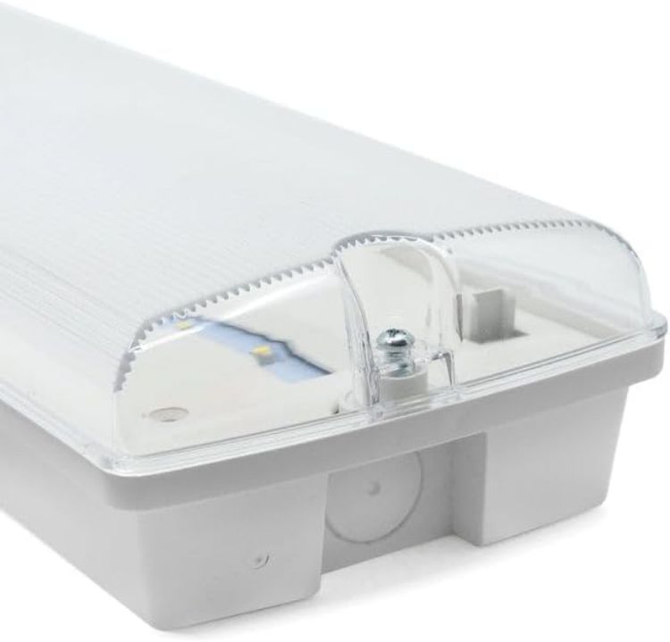 Picture of LED Emergency Bulkhead 1W IP65 Exit Sign Light 3 Hour Backup