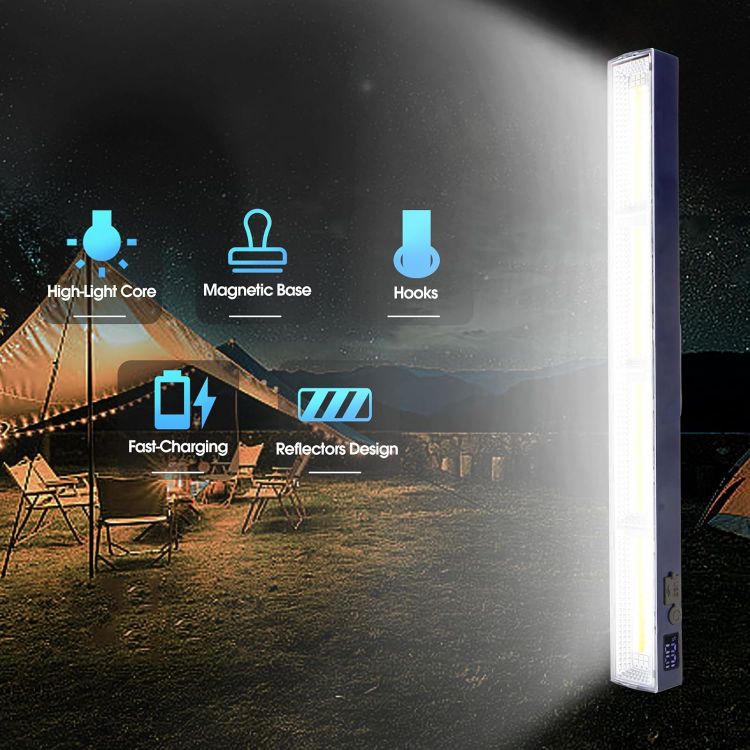 Picture of Rechargeable 4000LM LED Work Light 30CM Camping Light Bar 5000mAh IPX6