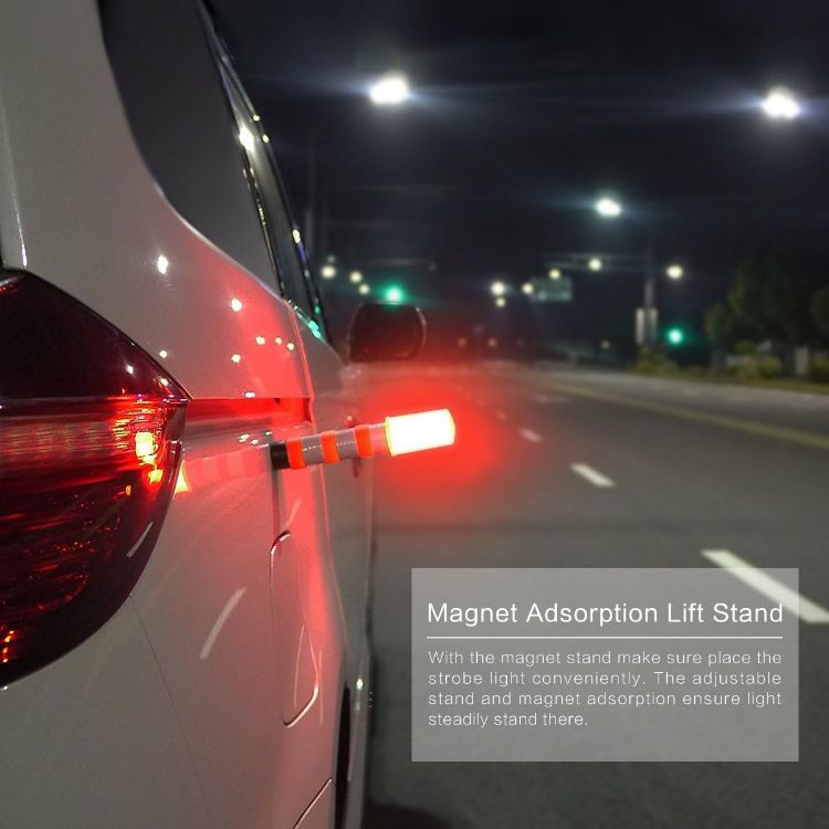 Picture of LED Emergency Roadside Warning Lights Flashing Safety Strobe Set with Case