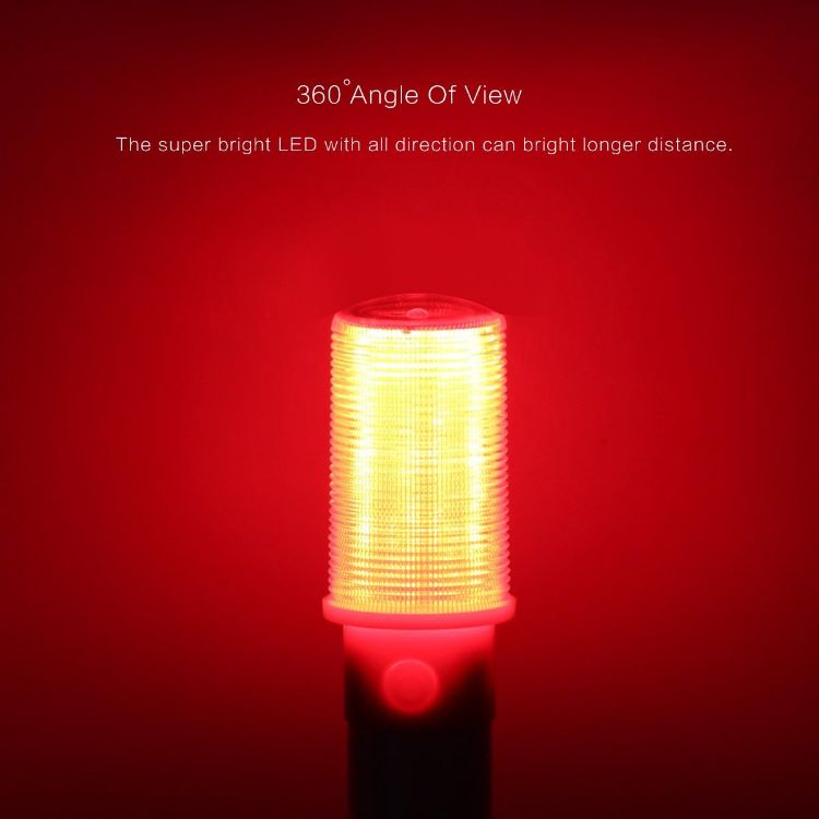 Picture of LED Emergency Roadside Warning Lights Flashing Safety Strobe Set with Case