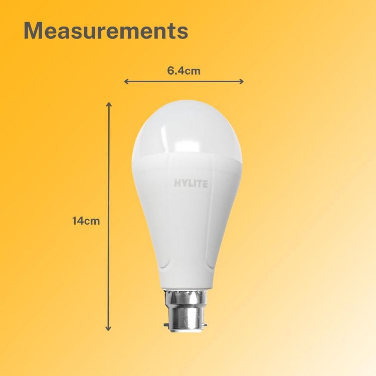 Picture of Rechargeable Emergency LED Bulb B22 9W Backup Light 2 Pack 880LM