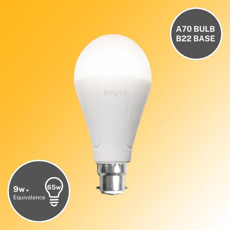 Picture of Rechargeable Emergency LED Bulb B22 9W Backup Light 2 Pack 880LM