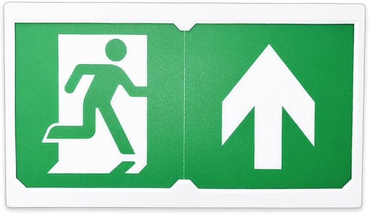 Picture of LED Emergency Exit Sign 3W Maintained & Non-maintained Safety Light with Auto Self Testing