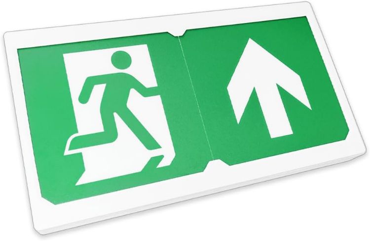 Picture of LED Emergency Exit Sign 3W Maintained & Non-maintained Safety Light with Auto Self Testing