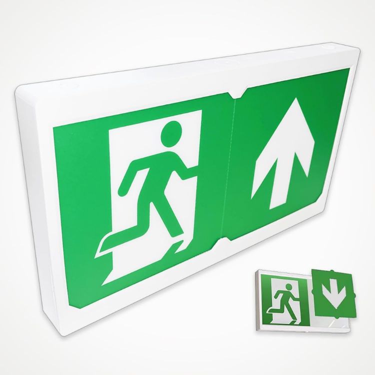 Picture of LED Emergency Exit Sign 3W Maintained & Non-maintained Safety Light with Auto Self Testing