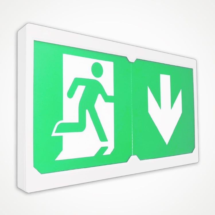 Picture of LED Emergency Exit Sign 3W Maintained & Non-maintained Safety Light with Auto Self Testing