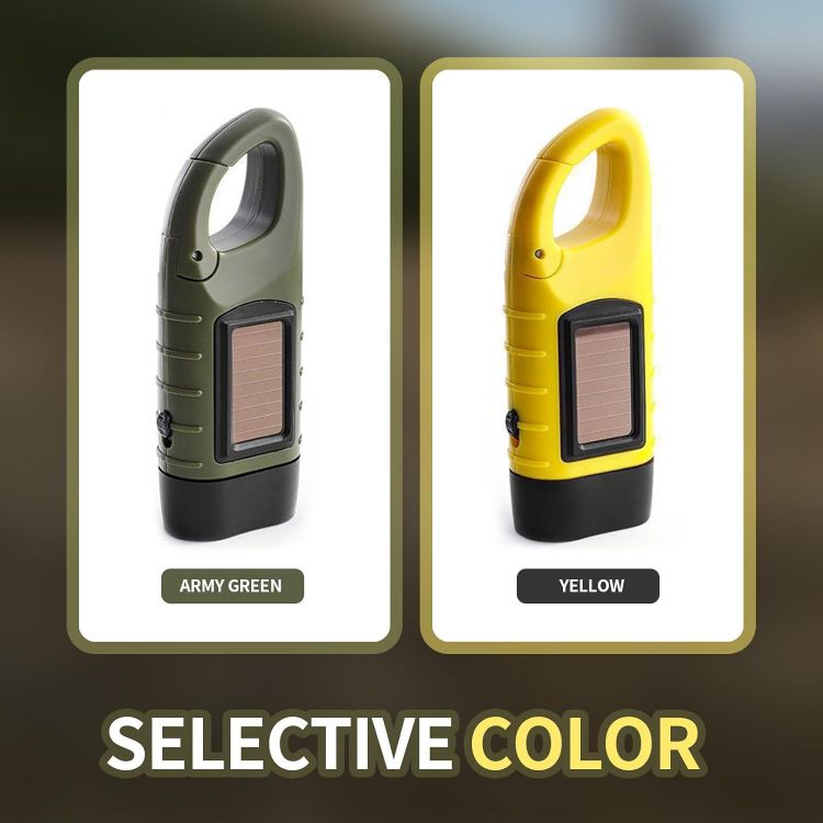 Picture of 2 Pack Solar & Hand Crank LED Torch Emergency Survival Light for Camping