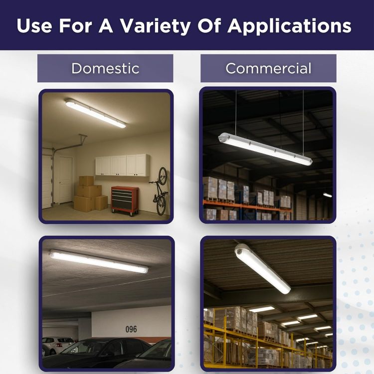 Picture of 5ft Integrated LED Non-Corrosive Batten Light 24W 3100lm 3CCT Adjustable