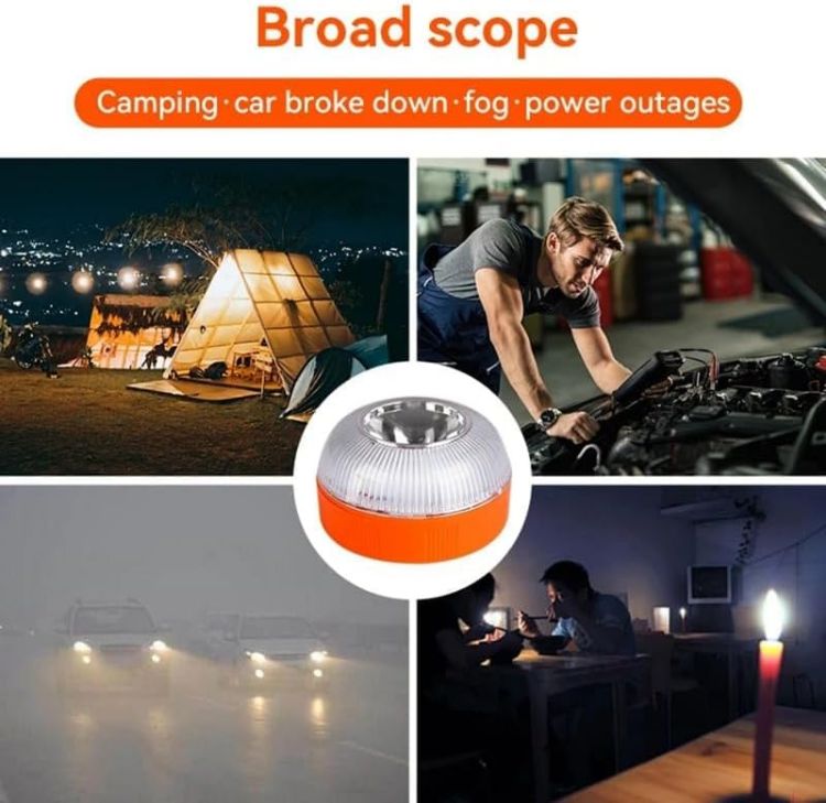 Picture of V16 Emergency Warning Light Magnetic Rechargeable LED Road Flare 360° Beacon