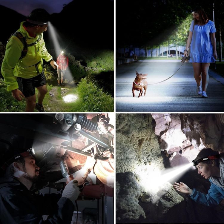 Picture of Rechargeable LED Head Torch 2000L Super Bright Sensor Headlamp IPX5
