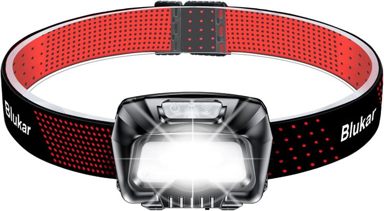 Picture of Rechargeable LED Head Torch 2000L Super Bright Sensor Headlamp IPX5