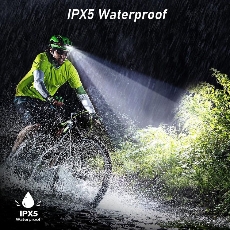Picture of Rechargeable LED Head Torch 2000L Super Bright Sensor Headlamp IPX5