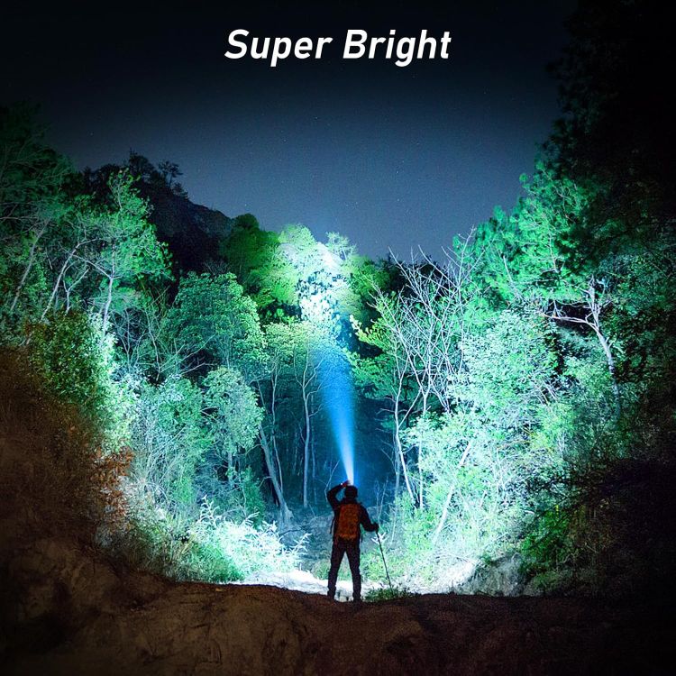 Picture of Rechargeable LED Head Torch 2000L Super Bright Sensor Headlamp IPX5