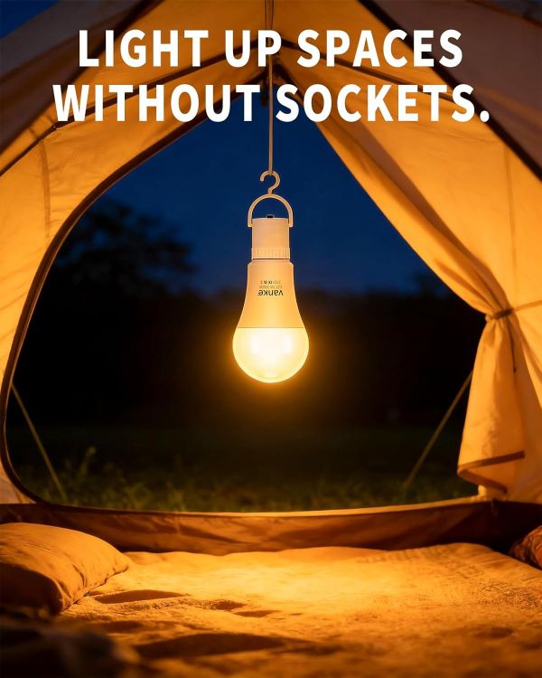 Picture of Rechargeable E27 LED Emergency Bulbs 7W Warm White 2 Pack