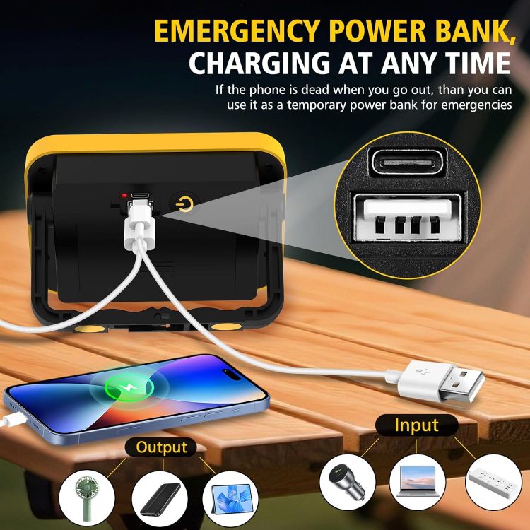 Picture of Rechargeable LED Work Light 2 Pack Portable Floodlight