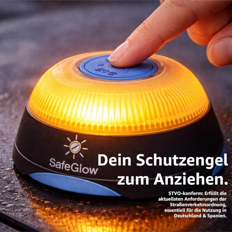 Picture of V16 DGT Emergency Warning Light SIM GPS Breakdown Beacon Spain