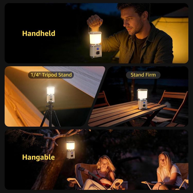 Picture of Rechargeable Camping Lantern 4000mAh Waterproof LED Lamp