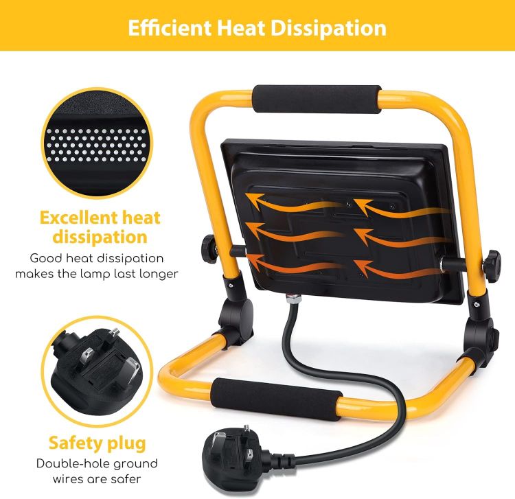 Picture of 50W Folding LED Floodlight 4500LM IP65 Portable Work Light