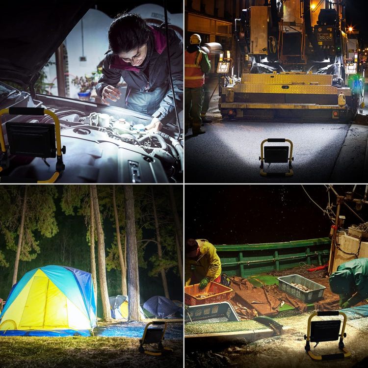 Picture of 50W Folding LED Floodlight 4500LM IP65 Portable Work Light