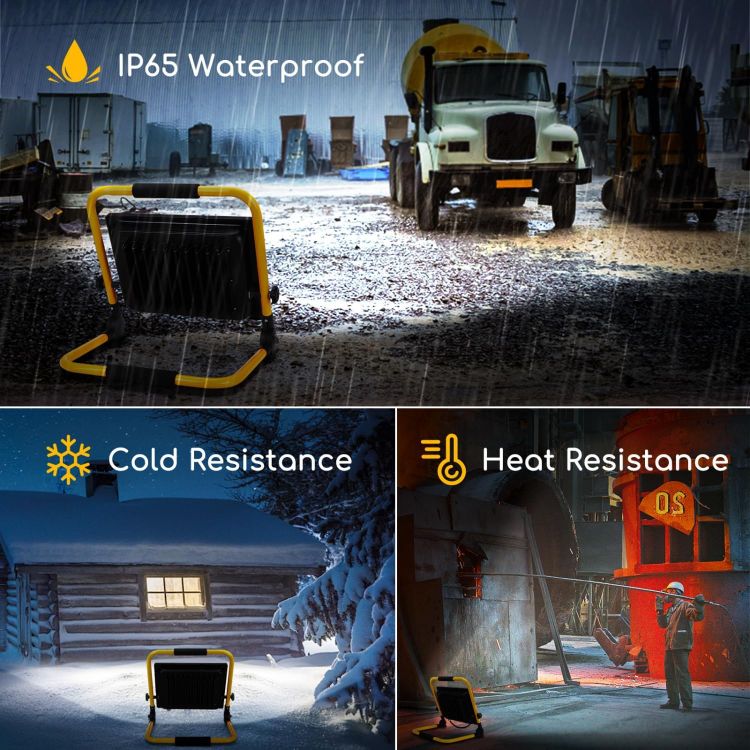 Picture of Portable 100W LED Floodlight 8800LM Job Site Work Light