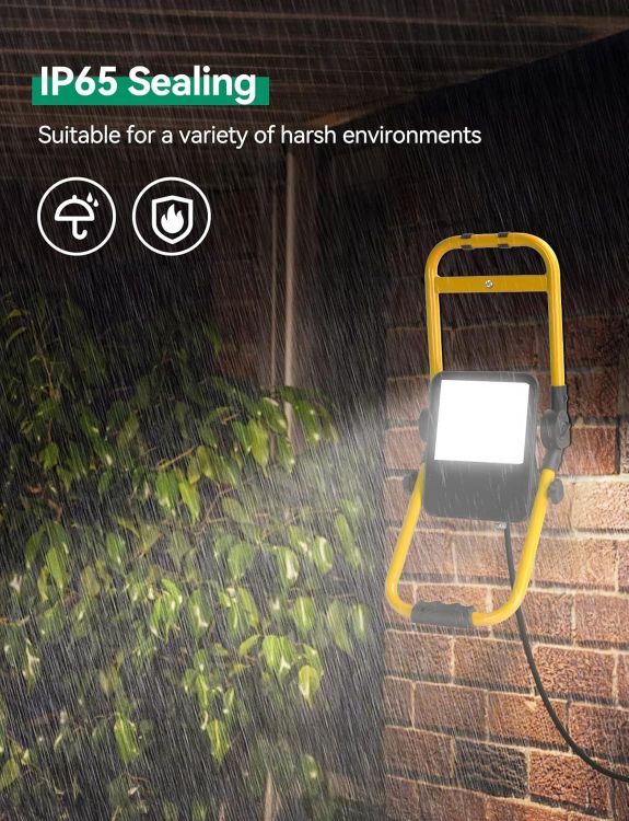 Picture of 50W LED Work Light 4500LM IP65 Folding Floodlight 240V