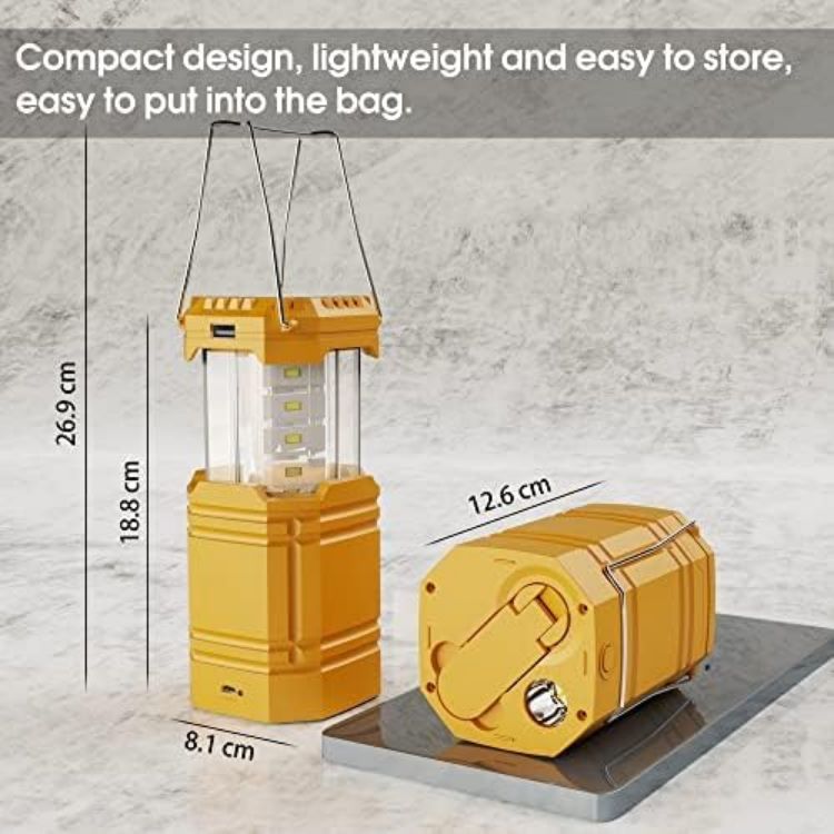 Picture of Solar Hand Crank LED Camping Lantern Emergency USB Charger