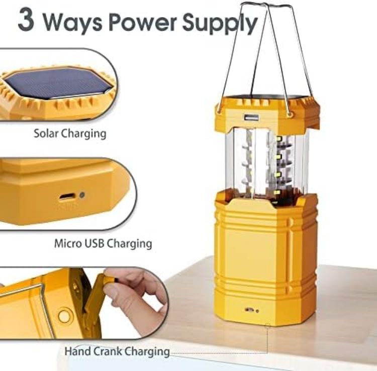 Picture of Solar Hand Crank LED Camping Lantern Emergency USB Charger