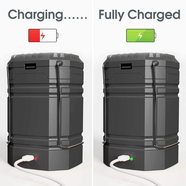 Picture of Rechargeable Camping Lantern Solar Hand Crank USB Tent Light