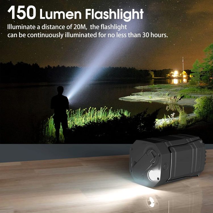 Picture of Rechargeable Camping Lantern Solar Hand Crank USB Tent Light