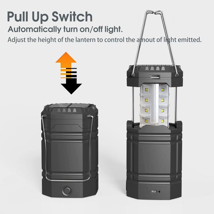 Picture of Rechargeable Camping Lantern Solar Hand Crank USB Tent Light