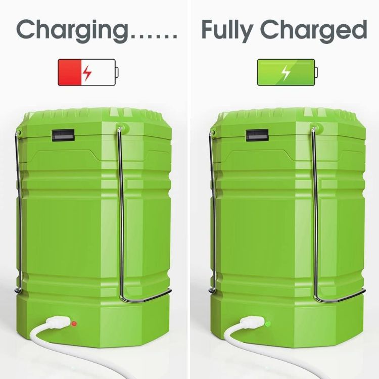 Picture of Solar Camping Lantern Hand Crank USB Rechargeable Tent Light