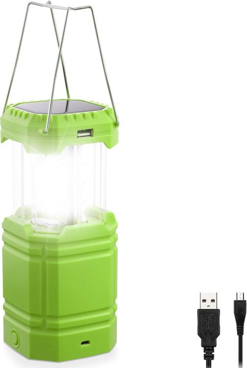 Picture of Solar Camping Lantern Hand Crank USB Rechargeable Tent Light