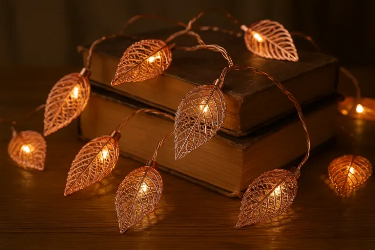 Picture of Clearance Sale – GW036 20 LED Leaf String Lights with Remote Control Warm White