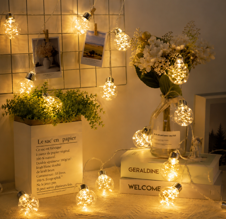 Picture of GW086 20 LED Star String Lights Warm White USB with Remote