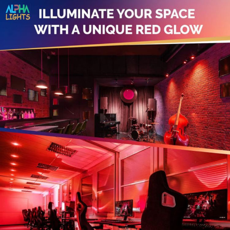 Picture of  5W GU10 Red LED Light Bulb for Decorative and Accent Lighting