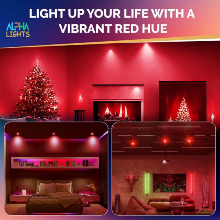 Picture of  5W GU10 Red LED Light Bulb for Decorative and Accent Lighting