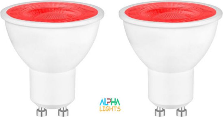 Picture of  5W GU10 Red LED Light Bulb for Decorative and Accent Lighting