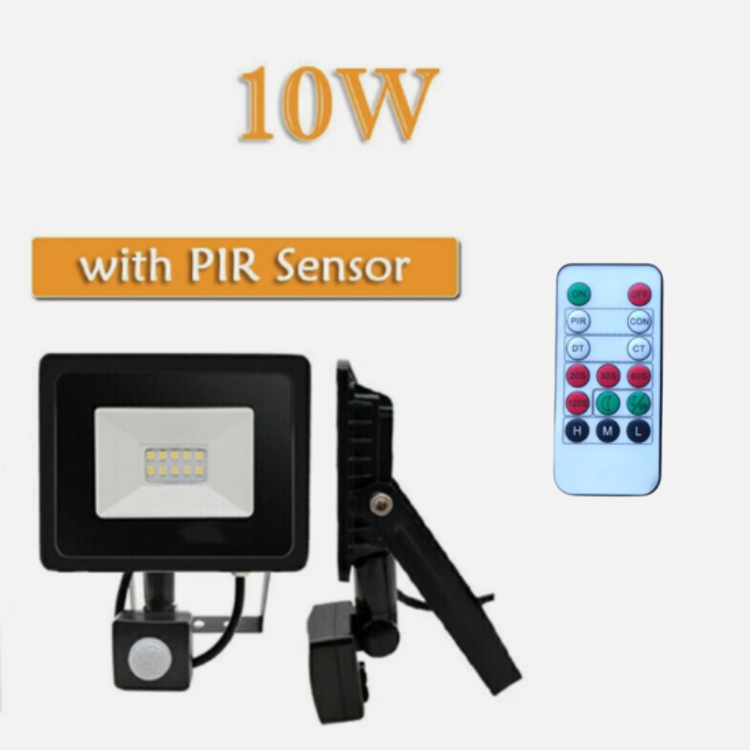 Picture of 30W Security Lights Outdoor Motion Sensor, PIR Flood Light with Remote Control, IP66 Waterproof Cool White, 6500K, 3000LM, Outdoor Lights Mains Powered for Garden Corridor Entrance Backyard