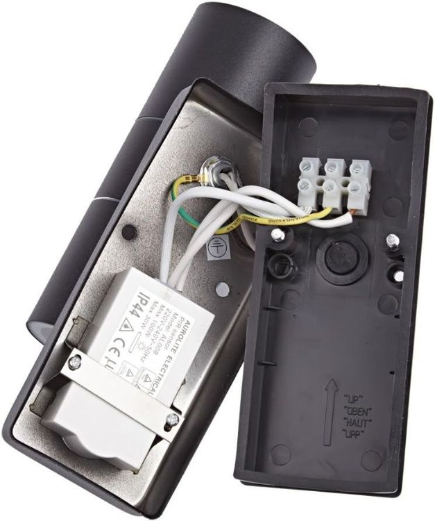 Picture of PIR Motion  Sensor Stainless Steel Up/Down Outdoor Security Wall Light – IP44 Rated