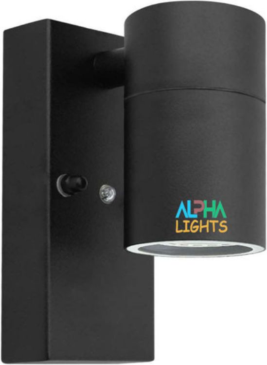 Picture of Outdoor Only Down LED Wall Light with Automatic Dusk to Dawn Light Sensor Stainless Steel and Tempered Glass IP44 Waterproof Exterior Wall Lamp for Garden Porch Patio Balcony Garage Front Door Entrance Corridor