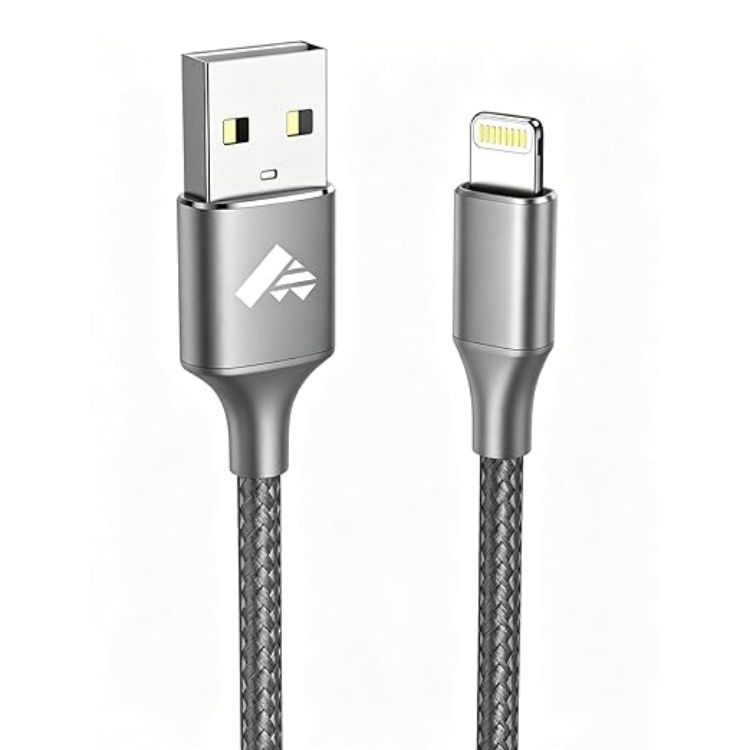 Picture of Aioneus iPhone Charger Cable 2M, MFi Certified Lightning Cable Fast Charging iPhone Charger Nylon USB iphone Charging Cable Lead for iPhone 14 13 12 11 Pro Max XS XR X 8 7 6 Plus 5 SE,iPad