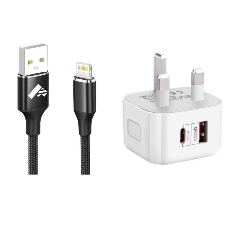 Picture of Aioneus iPhone Charger Cable 2M, MFi Certified Lightning Cable Fast Charging iPhone Charger Nylon USB iphone Charging Cable Lead for iPhone 14 13 12 11 Pro Max XS XR X 8 7 6 Plus 5 SE,iPad